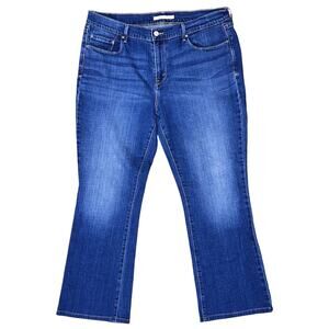 Levi's 515 Mid-Rise Bootcut Dark Wash Jeans Size 14 (34X28)